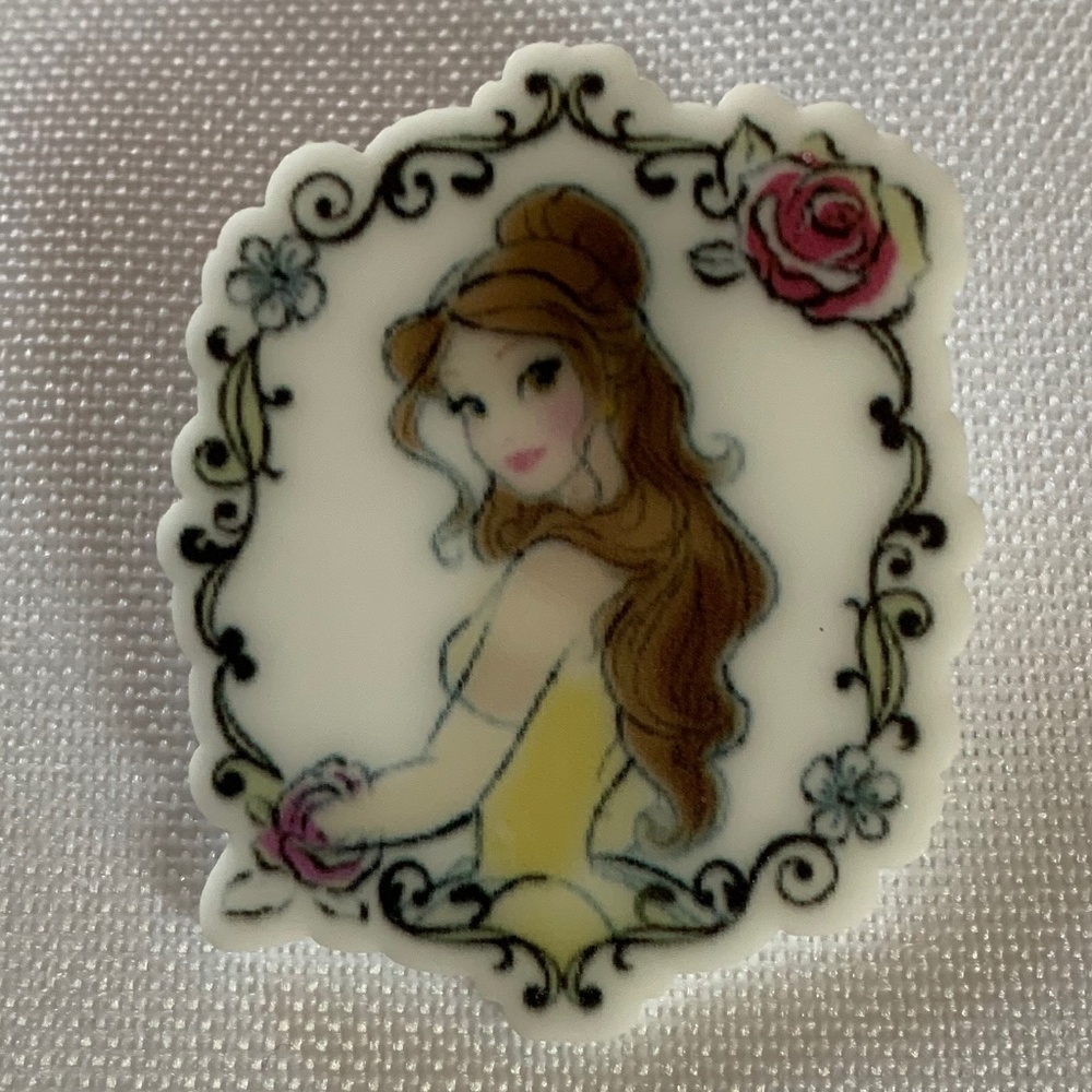 NWT. Handmade Pin Brooch of Disney’s Belle from the Movie Beauty and th…